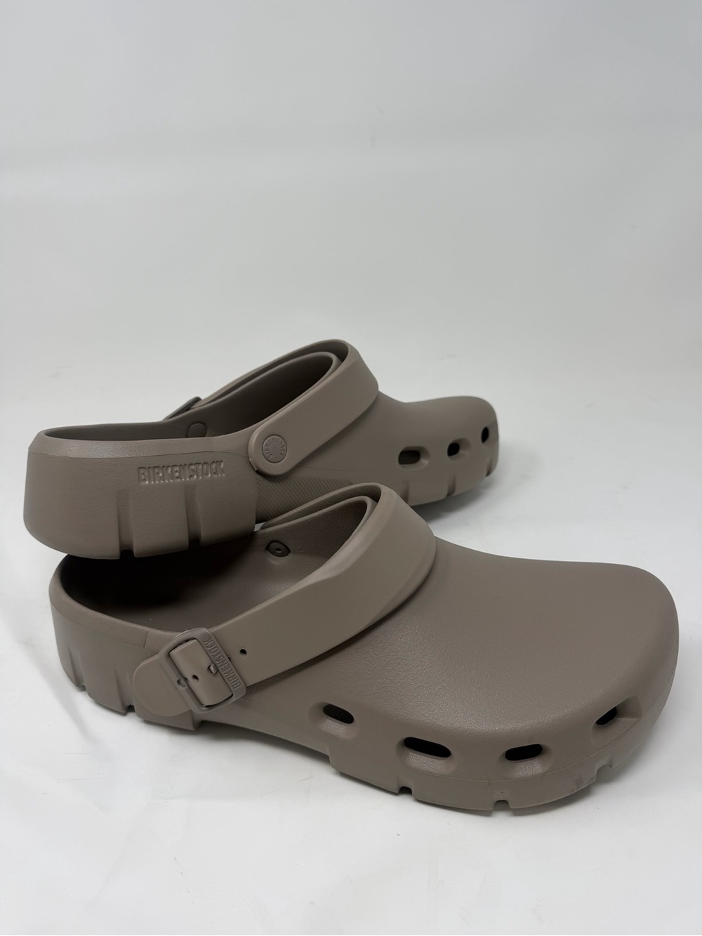 Birkenstock Super-Birki Clog in Taupe Brown